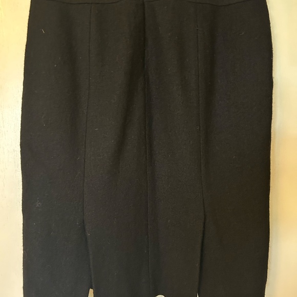 Black Rayon/Wool Dress Skirt - Picture 2 of 5